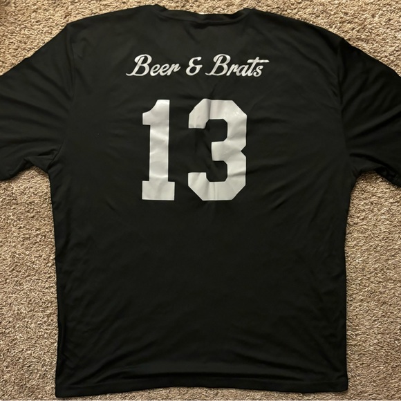 NWOT SportsTek Men 2XL black t-shirt Athletic shirt Representing a team No flaws - Picture 9 of 10